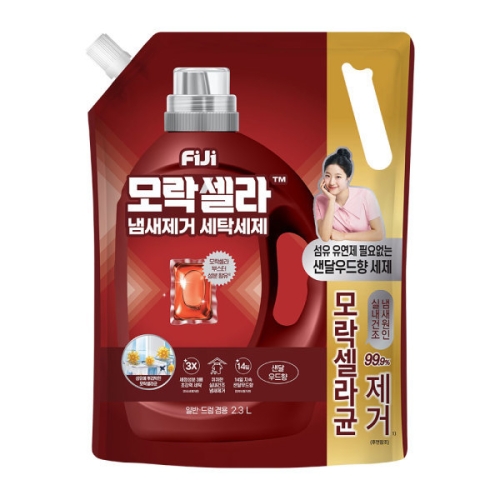 LG생활건강 피지(FIJI) 모락셀라 냄새제거 샌달우드향 리필 2.3L (1개)