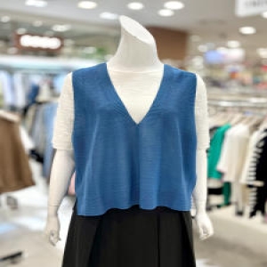 트리아나 홀가먼트 니트 조끼 AK2VA02BL