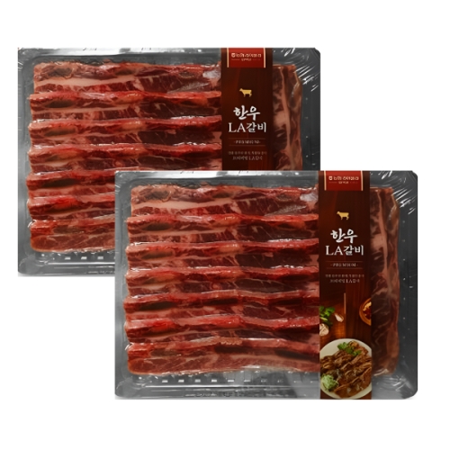 농협경제지주주식회사 라이블리 한우 LA갈비 1.2kg (2개)_이미지