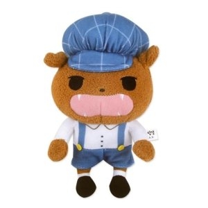  엉덩이탐정 브라운 인형 가방고리 15cm WFA7CE1