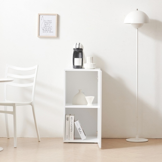 홈인홈 페이버릿 화이트 2단 깊은 수납장 400_이미지