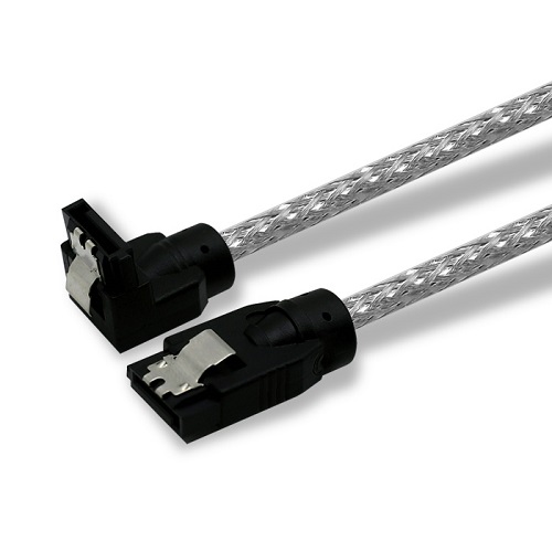 CABLEMATE CH902R SATA ㄱ형 lock 라운드 케이블 (0.5m)_이미지