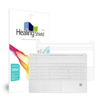 폰트리 힐링쉴드 HP <b>15s-fq1007TU</b> 무광 외부보호필름 팜레스트/터치패드 2매