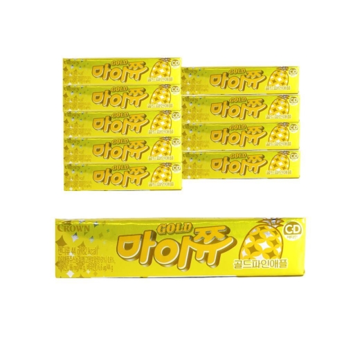 크라운제과 마이쮸 골드파인애플 44g (10개)_이미지