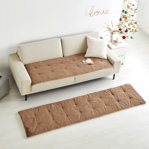 모던하우스 포근한 인조 래빗퍼 소파패드 4인 기본형_이미지