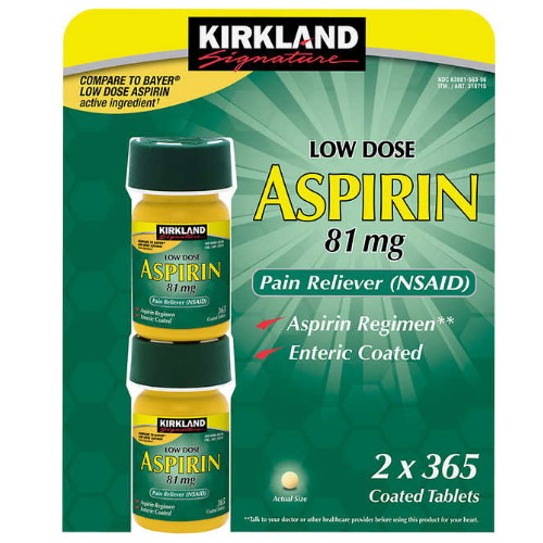 아스피린 81mg 365정 (해외)