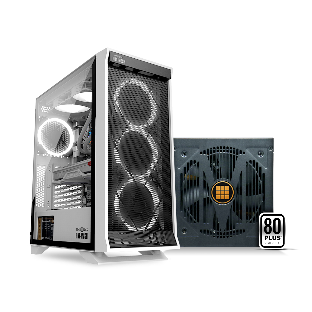 마이크로닉스 GH1-MESH 화이트 + CASLON M 600W 패키지_이미지