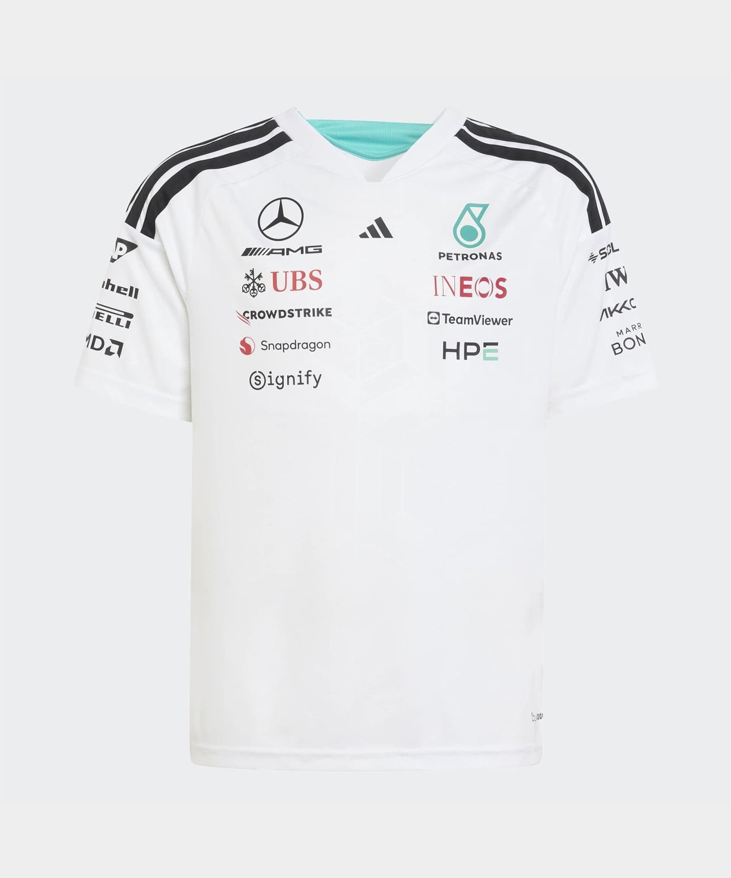 아디다스 키즈 메르세데스 AMG F1 팀 드라이버 저지 화이트 / KF0164 6562014