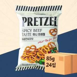 삼진씨앤에프 미니 프레첼 매콤한 비프맛 85g_이미지