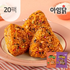 아임닭 바쁘닭 찹쌀주먹밥 100g 2종 10팩 세트