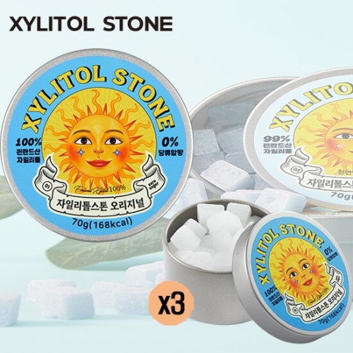 윌리엄자일리톨 자일리톨 스톤 오리지널 70g (3개)