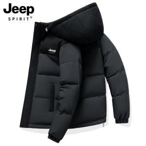 JEEP 만물상 신제품마켓 스프릿 후드 남자 패딩 점퍼 구스다운 퀼팅 겨울 경량 파카208147229733_이미지