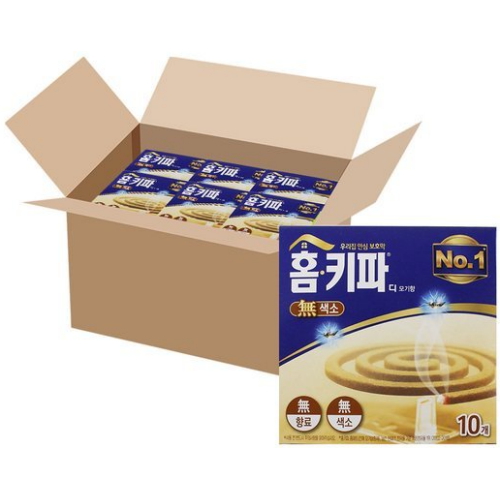 홈키파 디 모기향 무색소 10개입