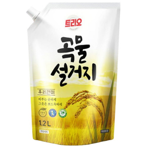 애경 트리오 곡물 설거지 우리현미 1.2L (3개)