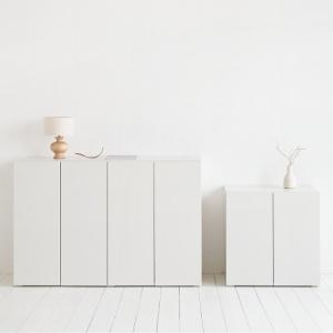 룸앤홈 더높은 마일드 거실장 600 높은형 W600xD400xH800mm _