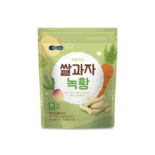 베베쿡 처음먹는 쌀과자 오곡 25g