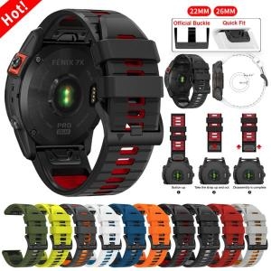 Fenix 8 E 7 7X 6 6X 5 5X/Epix Gen 2/Tactix8/Instinct 3 2X 스포츠 손목밴드용 ..