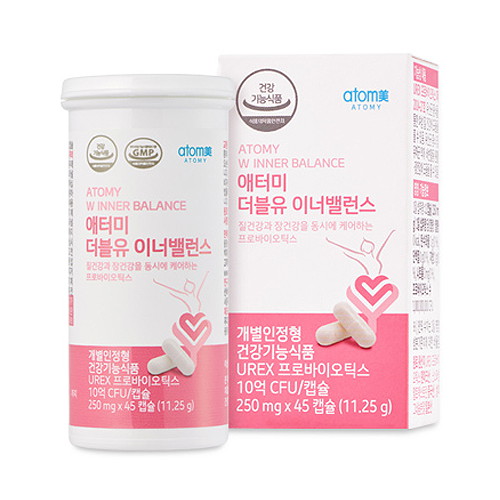 애터미 더블유 이너밸런스 여성 유산균 질 건강 식물성 에터미 아토미 프로바이오틱스 6개 MJ_이미지