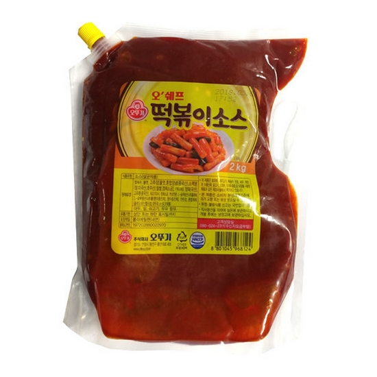 오쉐프 떡볶이 소스 2kg (2개)_이미지