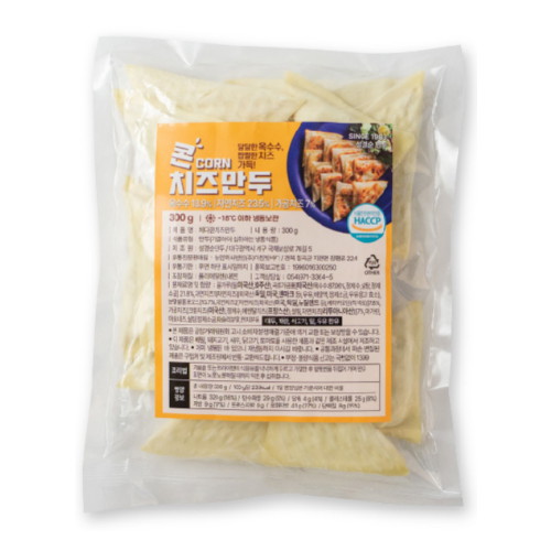 성경순만두 체다 콘치즈만두 300g이미지입니다. 누르면 해당 게시물로 새창이동합니다.