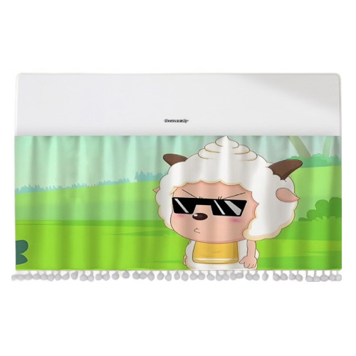 리와일딩 동심 저격 에어컨 바람막이 커튼 (90x40cm)_이미지