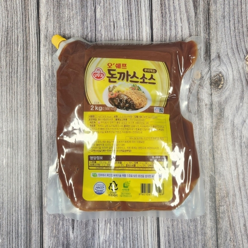 오뚜기 오쉐프 부어먹는 돈까스소스 스파우트팩 2kg (3개)