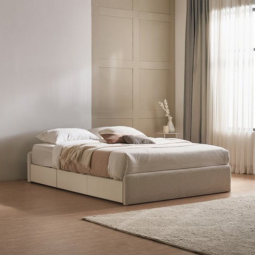 세런 무헤드 패브릭 수납침대 SS