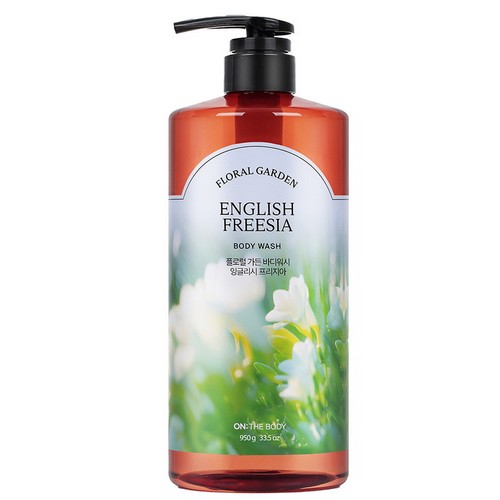 LG생활건강 온더바디 플로럴 가든 바디워시 프리지아 950g (1개)