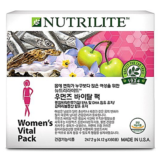 암웨이 뉴트리라이트 우먼즈 바이탈 팩 60포 (2개)