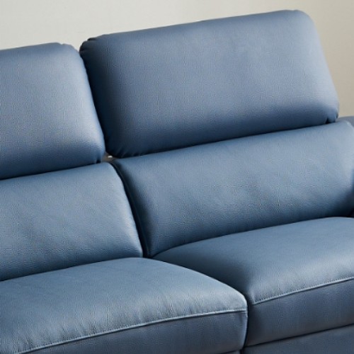 동서가구 캐니스 무빙헤드 천연가죽 소파 4인용 (스툴별도)_이미지