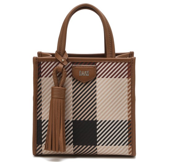 GREAT HOUSE CHECK PVC 빅하우스체크 스몰 토트백 DCBA3F687W2