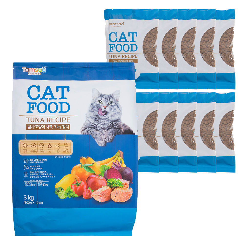 탐사 고양이 사료 참치 3kg