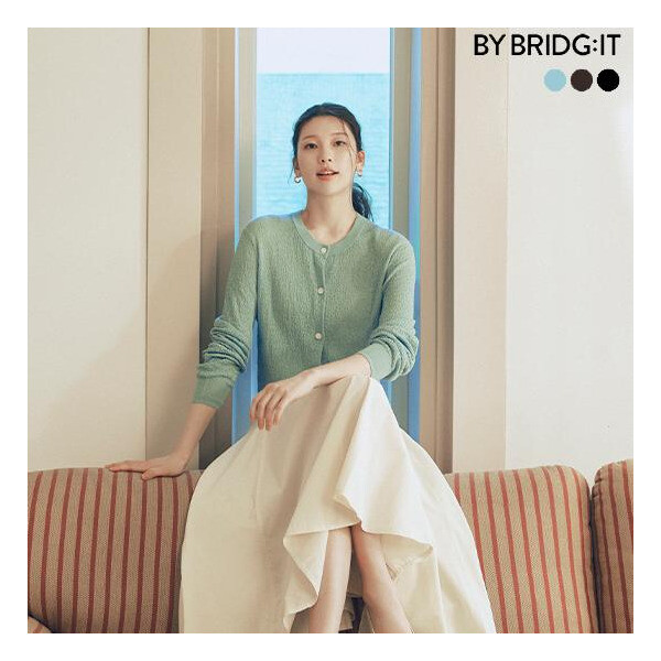 바이브리짓 여성 썸머 슬럽 시어 가디건 3종_이미지