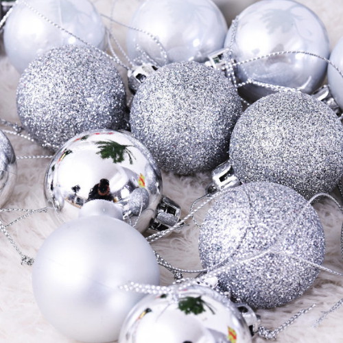 파티해 믹스볼 장식세트 4cm 실버