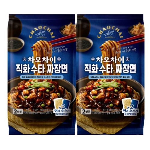 샘표식품 샘표 차오차이 직화 수타식 짜장면 720g (2개)_이미지