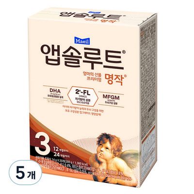 매일유업 앱솔루트 명작 2FL 3단계 스틱 20개입 (5개)