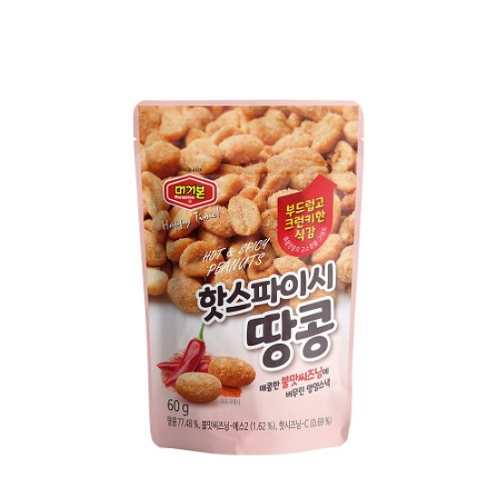 머거본 핫 스파이시 땅콩 60g (48개)