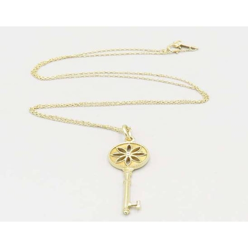 티파니앤코 고이비토 데이지 키 펜던트 다이아 목걸이 K3367TI