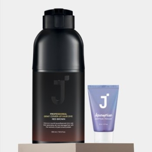 제이숲 프로페셔널 커버업 새치 염색 레드 브라운 300ml