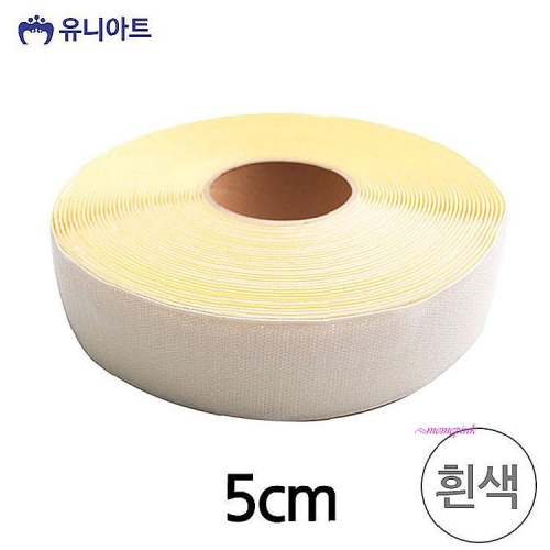 유니아트 공작 유아 까슬이 20000롤 공예 찍찍이 흰색 만들기 놀이 미술 신생아 아기 베이비uvw917_이미지