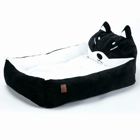 딩동펫 시바 마약방석 쿠션 L (블랙)_이미지