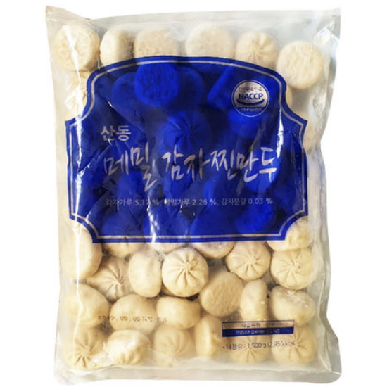 나래식품 산동 감자 메밀 찐만두 1.5kg