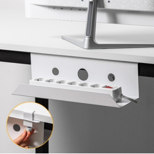 바나나코퍼레이션 생활백서 무타공 멀티탭 선반 트레이 정리함