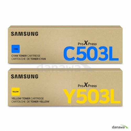 삼성전자 정품 CLT-C503L, CLT-Y503L 2색 세트