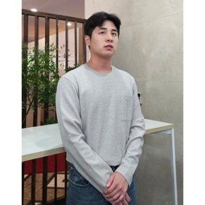 헤지스레이디스 25 그레이 냉감 와플 조직 긴팔 티셔츠 HZTS5F361G1 2363176 105 그레이 G1_이미지