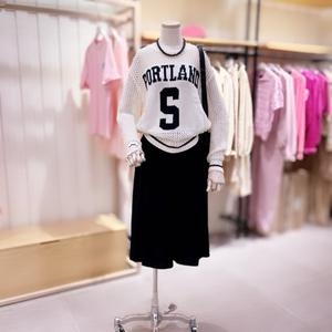 PORTLAND 자카드 매쉬 니트 DBSJ2KTF356