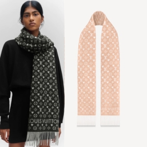 루이비통 한정판 게임온스카프 베이지 블랙 M76900_이미지