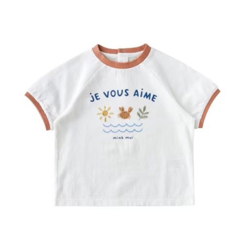 서양네트웍스 밍크뮤 티셔츠 / 브랜드 412683 4세 110 IV 마린프렌즈반팔티셔츠