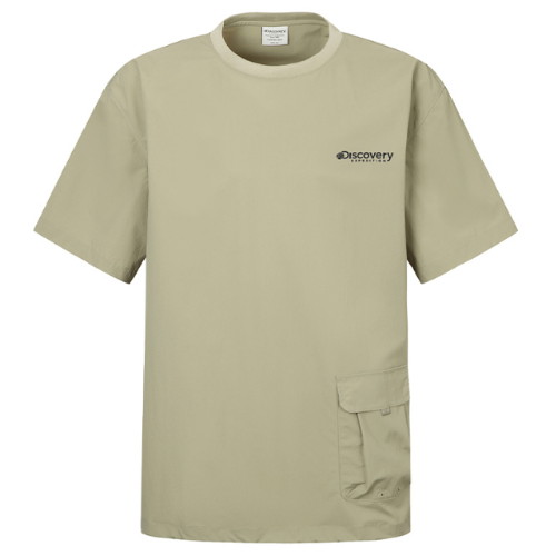 디스커버리 익스페디션 프레시벤트 우븐 허리포켓 반팔티셔츠 DMRS8I053-BGD_이미지