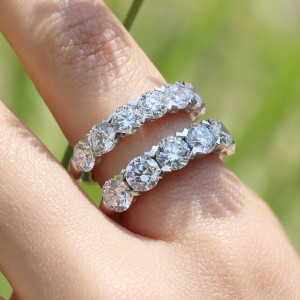 하나다이아몬드 5부 천연 다이아몬드 14k 하프 이터너티링 V프롱 프로포즈 결혼 예물 반지 로이드 HNDR05310